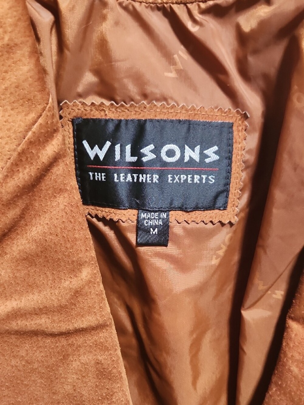 Wilsons Leather Suede Fringe Jacket - Chestnut - Picture 2 of 4